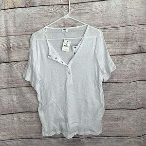NWT Cotton On Madison short sleeve Henley top sz M